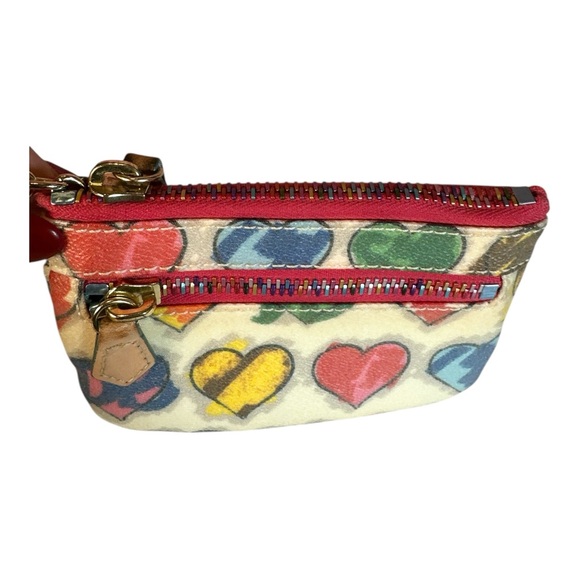 Dooney & Bourke Vintage Set EUC Hobo Bag & Coin Pouch With Rainbow Zippers - Picture 6 of 16